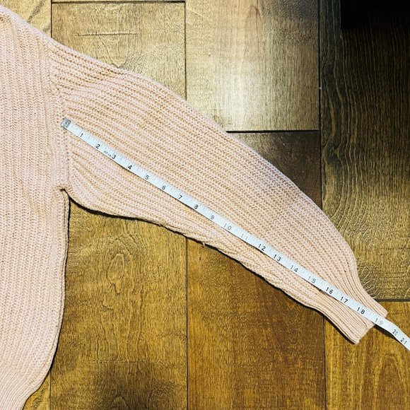 Wilfred Merino Wool Blush Pink Turtleneck Oversized Sweater, Size XS - Picture 8 of 11